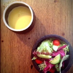 Set lunch - soup + salad